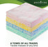 Eco-Friendly Reusable Dish Cloth Set, 24-Pk Multipurpose Kitchen Cleaning Cloth Made from Recycled Materials, 12x12 in.