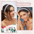 VOCOSTE 2 Pcs Solid Simple Satin Headbands, Fashion Hair Hoop for Women, Anti Slip Accessories, Champagne, Purple