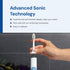 SNOW Toothbrush Refillable Heads, Electric Replacement Heads with Soft Bristles, Blue LED Light