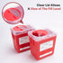 Alcedo Sharps Container, 2 Quart (3-Pack), Biohazard Needle and Syringe Disposal, Medical Grade