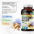 BIO KRAUTER Chicory Fiber Supplement - 1200 mg Strength, 250 Count, Chicory Root Powder, Vegan Inulin Capsules
