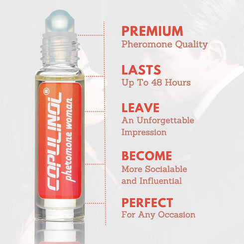 Pherolec Global COPULINOL Pheromone Perfume for Women - 0.34 fl oz Roll-On Cologne