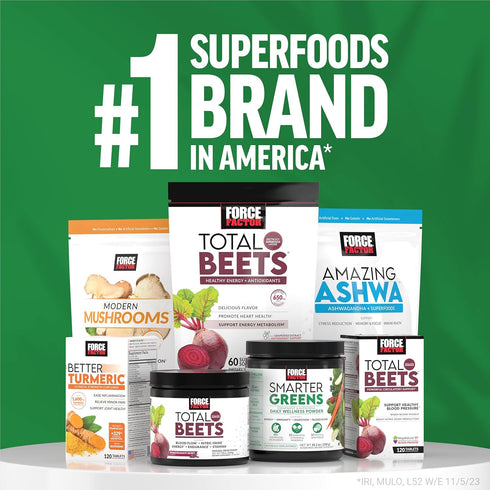 FORCE FACTOR Smarter Greens Superfood Chews, 60 Soft Chews with Probiotics, Antioxidants, Fiber for Digestion, Energy