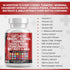 Clean Nutraceuticals Tart Cherry Extract Capsules 20,000mg, 120 Ct - with Turmeric 8000mg, Moringa 4000mg, Cranberry