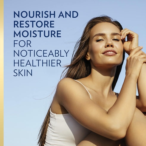 Vaseline Intensive Care Nourishing Moisture Body Lotion for Dry Skin, Ultra-Hydrating Lipids + Pure Oat Extract, 20.3