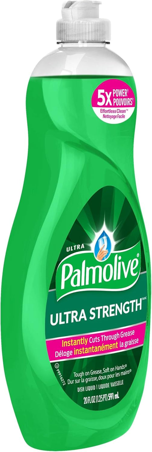 Palmolive Ultra Strength Original Dish Liquid, 20 Ounce, Pack of 9, Green
