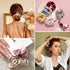 LILYSILK Silk Hair Scrunchies, 100% Mulberry, No Damage, Elastic Ponytail Holders, 1Pc, Coffee