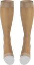 Truform Sheer Compression Stockings, 15-20 mmHg, Women's Knee High Length, Open Toe, 20 Denier, Beige, X-Large