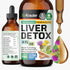 BIO KRAUTER Liver Detox Liquid - Milk Thistle, Chanca Piedra, Turmeric, Dandelion, Artichoke - Vegan Drops 4 Fl. Oz.