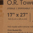 McKesson Operating Room Towels (6 Towels, 1 Pack) - Sterile, Disposable, Pre-Washed, Blue, 17 in x 27 in