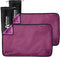 Medium Flexible Gel Ice Packs Reusable - Hot and Cold Soft Ice Packs for Injuries, 8" x 12", 2PK, Purple