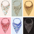 Syhood 6 Pcs Floral Elastic Hair Bandanas, Boho Scarf Headband, Chiffon Kerchief Turban with Hair Clips for Women