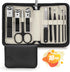 WOAMA Manicure Set, 10 in 1 Pedicure Kit Nail Clippers with Black Bag, Manicure Tools for Women and Men