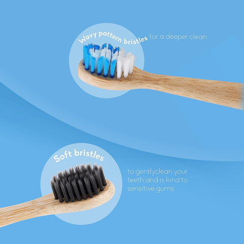 The Humble Co. Electric Toothbrush Replacement Heads 4pk, Sustainable Bamboo, BPA-Free, Compatible with Philips