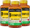 Mason Vitamins B Complex Multivitamin Softgel, 100-Count Bottles | Pack of 3