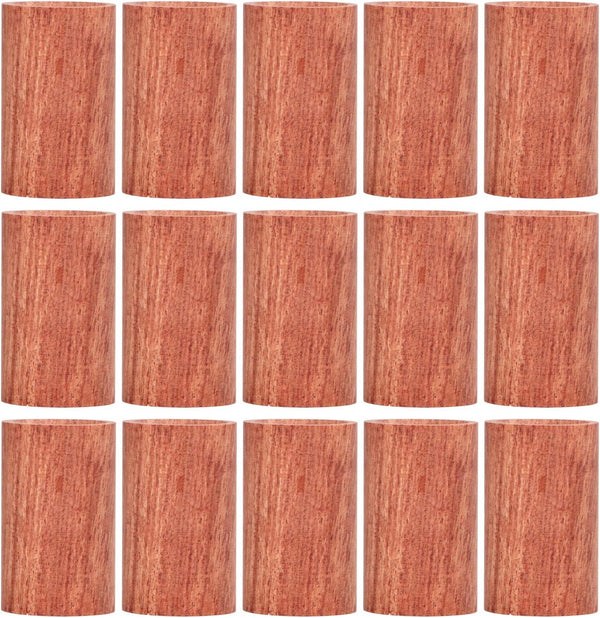 WIHFHGZ Wood Diffuser for Essential Oils, Rosewood Portable Mini Round, 15Pcs Aromatherapy Set