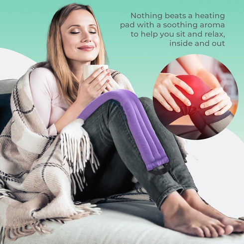 Microwavable Heating Pads for Lower Back, Neck, and Shoulder Pain Relief - Moist Heat Pack for Muscles and Joints - 1