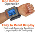 Konquest KBP-2910W Automatic Wrist Blood Pressure Monitor, Accurate Adjustable Cuff, Large Screen Display, Portable Case
