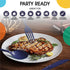 Heavy Duty Navy Plastic Forks, 50 Pcs Disposable Cutlery, Navy Plastic Silverware, Navy Disposable Flatware