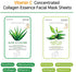 Vitamin C Collagen Firming Essence Face Mask, Premium Quality Sheet Mask for Skin Care (8 pack)