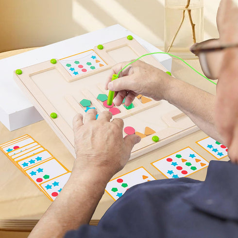 PHIELEY Magnetic Activities for Dementia Patients, Colorful Shape Matching Alzheimers Products for Elderly, Memory Care