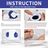 Neck Cooler for Hot Weather - Reusable Ice Pack Neck Cooling Device for Pain Relief (White Blue)