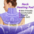Microwave Heating Pad for Neck, Shoulders, and Back Pain Relief - Moist Heat, Weighted Microwavable Neck Wrap, Purple