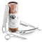 Straight Razor Kit - Complete Kit for Men with Beard Scissors & Metal Comb, Premium Polished Stainless Steel, 10 Extra