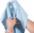 KLNYOO Microfiber Glass Cleaning Cloths, 8 Pack, Lint Free, Streak Free, 16x16 Inch, Blue