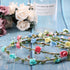 Whaline 4 Pcs Bohemian Style Floral Wreath Headbands - Flower Crown Headdress for Wedding Bride Party Festivals (4