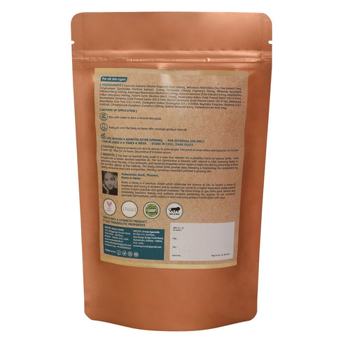 ROOTS AND HERBS Tea Tree Body Wash - Non-Foaming Shower Powder for Men & Women, Natural Antibacterial Cleanser
