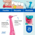 TEPE Interdental Brush Angle, Angled Dental Brush for Teeth Cleaning, Pack of 25, 0.40 mm, Extra-Small/Small Gaps,