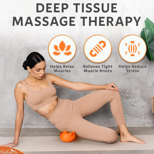 EcoEarth Hip Massager for Psoas Release, 14 Massage Nodes for Sciatica & Priformis Syndrome Pain Relief