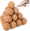 Seenelling 20 Pcs Cork Massage Ball 2 Inch Solid Hard Myofascial Release Yoga