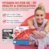 K2 Gummies MK-7 200 MK-4 500 2-IN-1 K2 Immune,1Pack Vitamin mcg & mcg for Women & Men Sugar Free, Perfect Full Spectrum