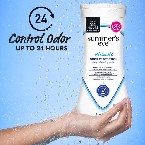 Summer's 2 oz 15 Oz Eve Ultimate Odor Control Feminine Spray, & Body Wash with Boric Acid, Fl