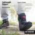 Rapid Recover Short Walking Boot, Medical Grade Foot & Ankle Support Brace, Adjustable Air Pump, Small, Black