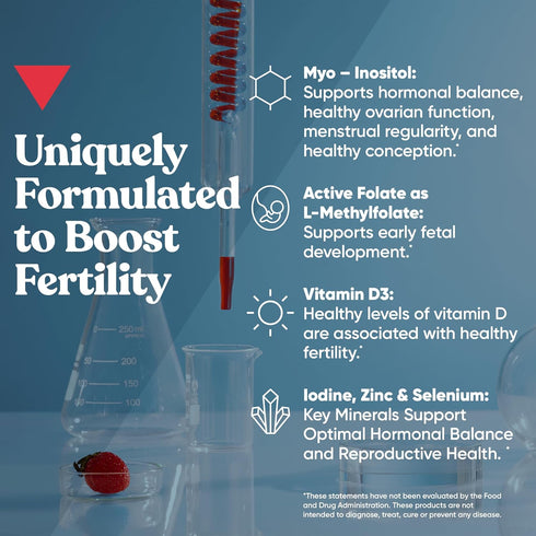 Conception for Her Fertility Gummies with Myo Inositol, Folate & More, 75 ct Gummies