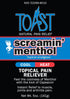 Toast Screamin Menthol Cool Heat Topical Pain Relief Cream for Muscles and Joints - 5 Ounces