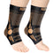 NEENCA 2 Pack Ankle Brace for Pain Relief, Compression Ankle Sleeves Set, Support for Achilles Tendonitis, Arthritis