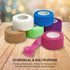 Self Adherent Cohesive Wrap Bandages, Pack of 6 Rolls 1 Inch X 5 Yards for First Aid Tape in Rainbow Color