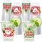 Jhfinely 50 Pcs Christmas Party Cups, 12 oz Merry Christmas Clear Plastic Cups,
