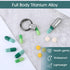 Qianyu 2 PCS Small Pill Case Micro Keychain Pill Holder Portable Waterproof Container Tiny Pocket Medicine Organizer