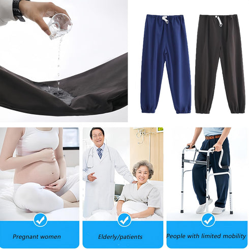 Yodilala TPU Waterproof and Leak-Proof Reusable Incontinence Pants, Leak-Proof and Washable Urinary Incontinence Pants