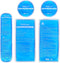 Reusable Gel Ice Packs for Injuries, Hot & Cold Compress, Pain Relief, Flexible Therapy, 5 Pack - Blue