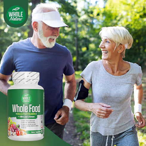 Whole Food Multivitamin for Men and Women - Complete Daily Superfood Vitamins Plus Minerals, Probiotics, Non-GMO