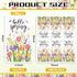 Jingmore 100 Summer Pcs Spring Paper Guest Towels Floral Tulip Disposable Bathroom Hand Towels Decorative Butterfly
