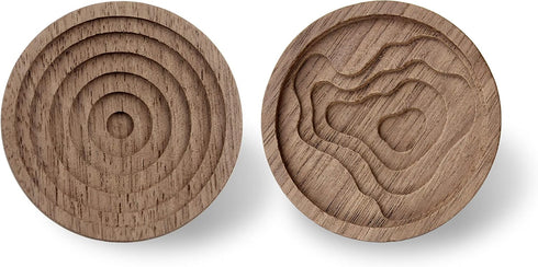 Essential Oil Diffuser: 2 Pieces Pack Wooden Aromatherapy Round Home Office Car Diffuser