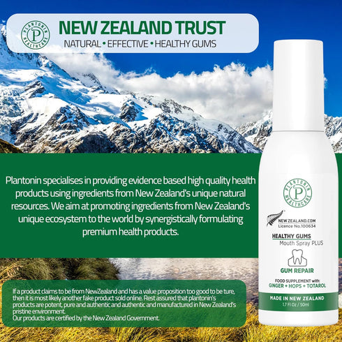 Oral Rinse Spray for Gum Disease and Gingivitis Treatment - 50ml, Alcohol Free Natural Toothpaste Alternate