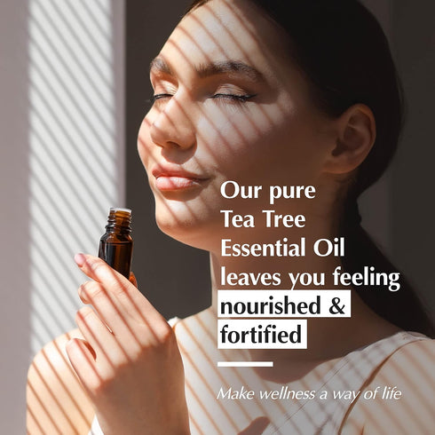 AROMAFUME Tea Tree Essential Oil - 100% Natural, Therapeutic Grade for Home Diffusers - 10ml